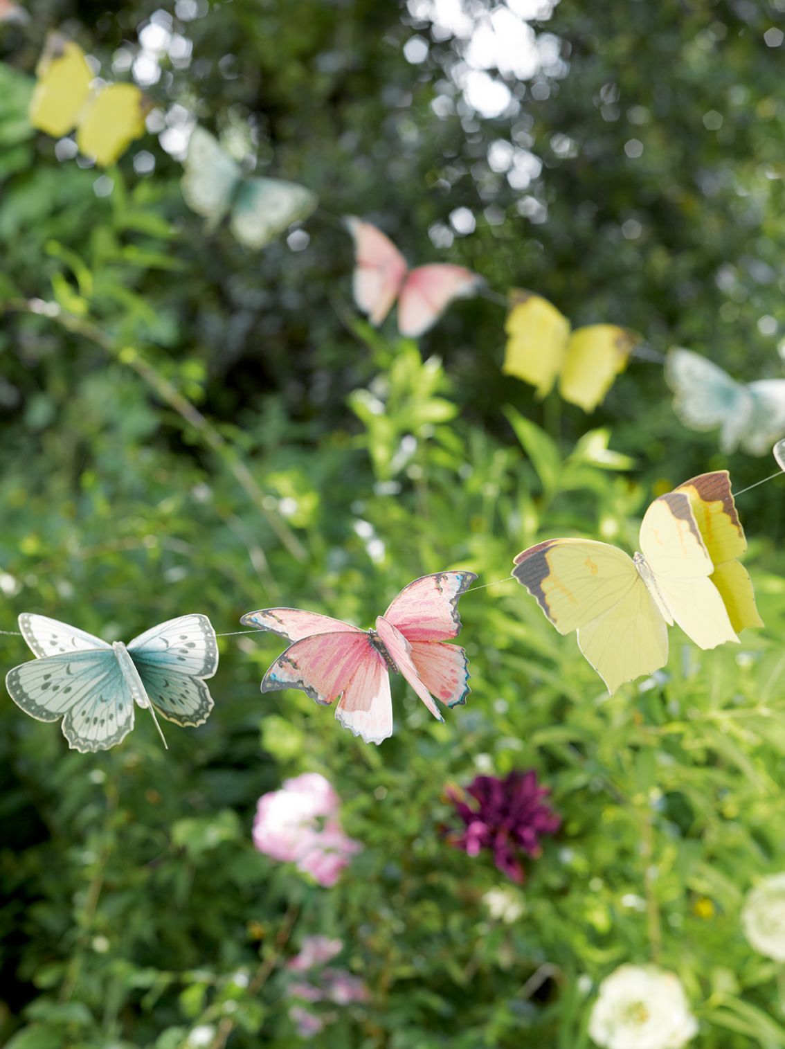 Colourful Butterfly Garland Bunting - 2.5m