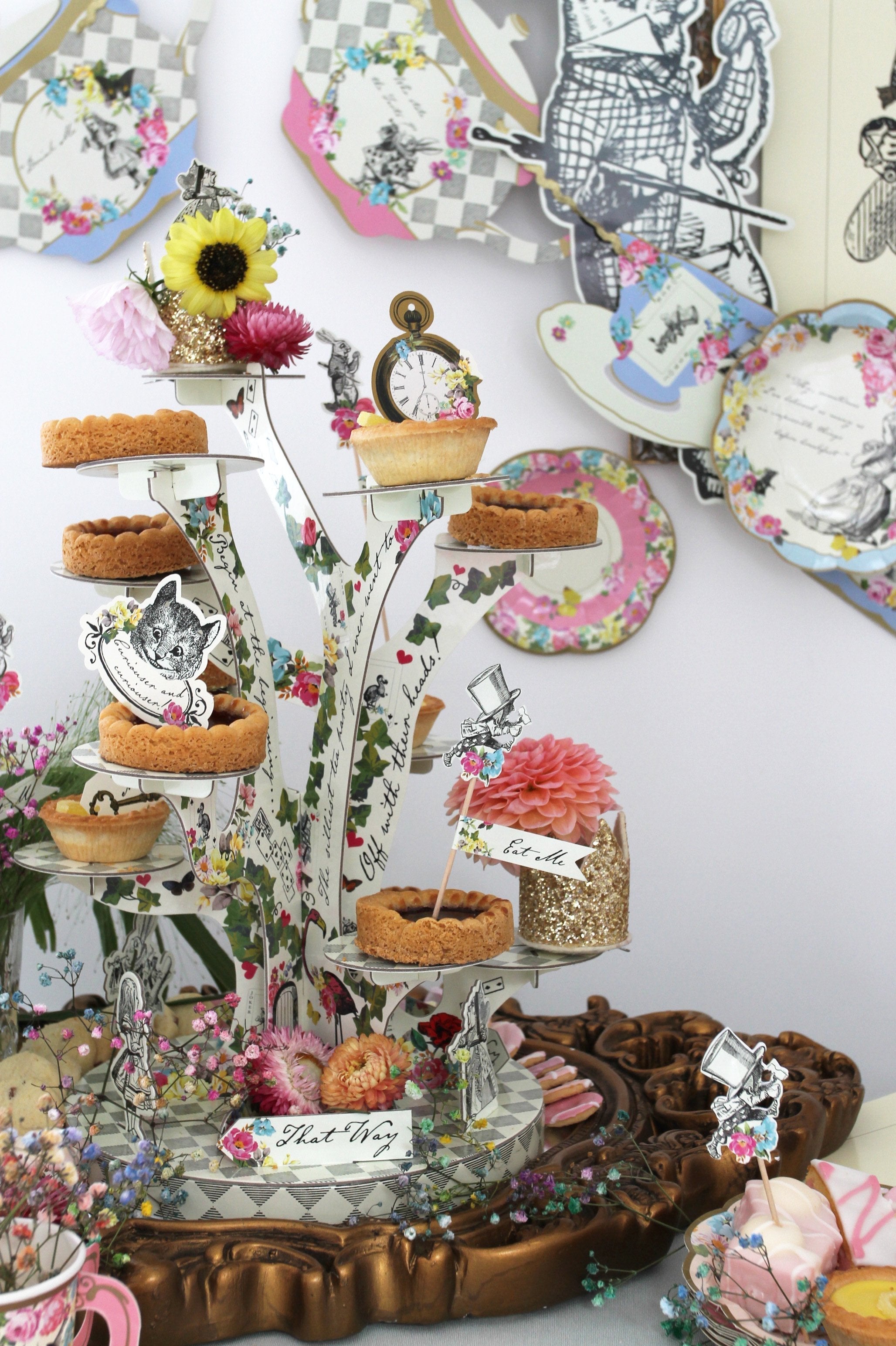 Alice in Wonderland Tree Shaped Cake Stand