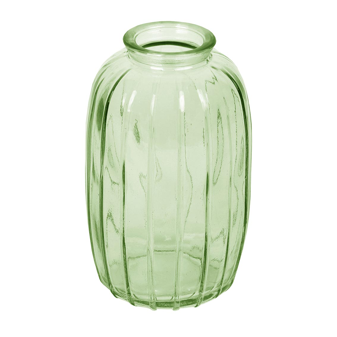 Green Tall Glass Bud Vase – 12cm