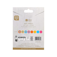 Colourful Wavy Gift Tags – 8 Pack