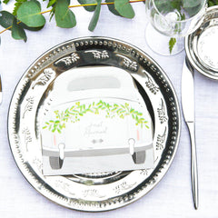 Just Married' Wedding Car Shaped Paper Napkins - 20 Pack